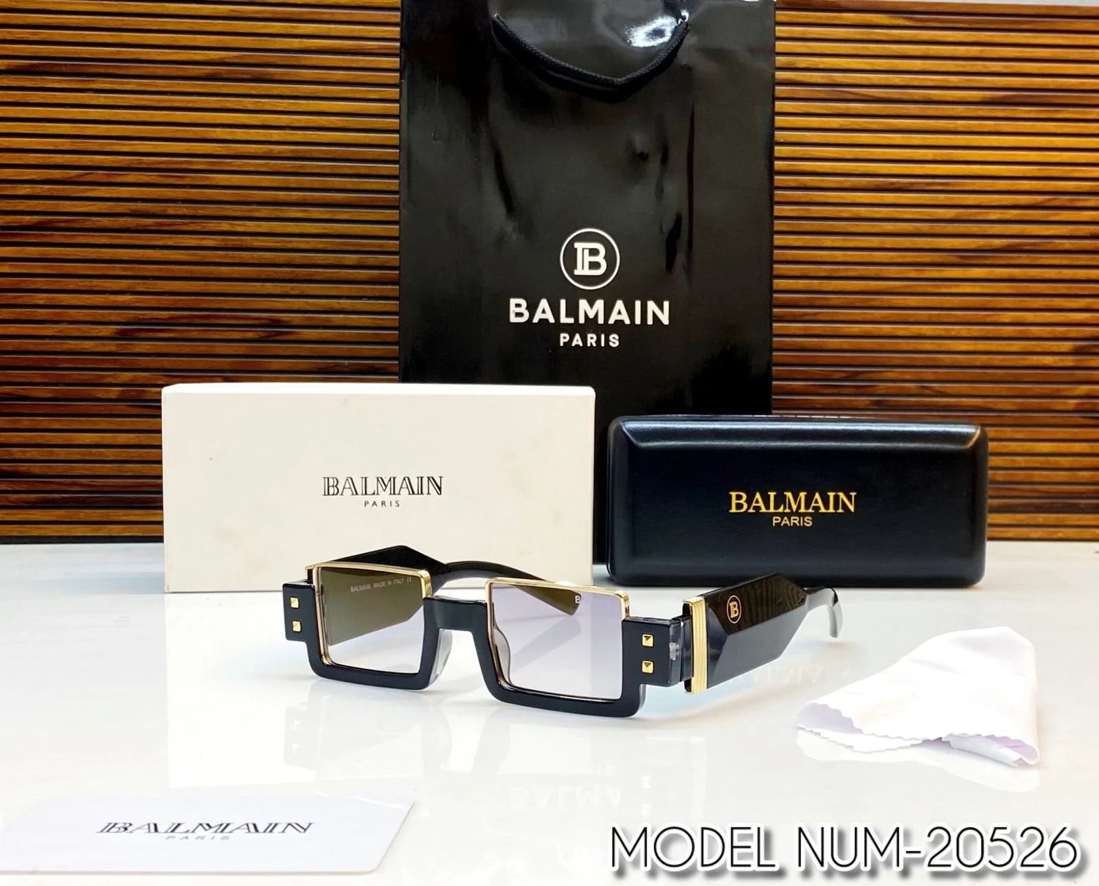 Balmain square-frame sunglasses.