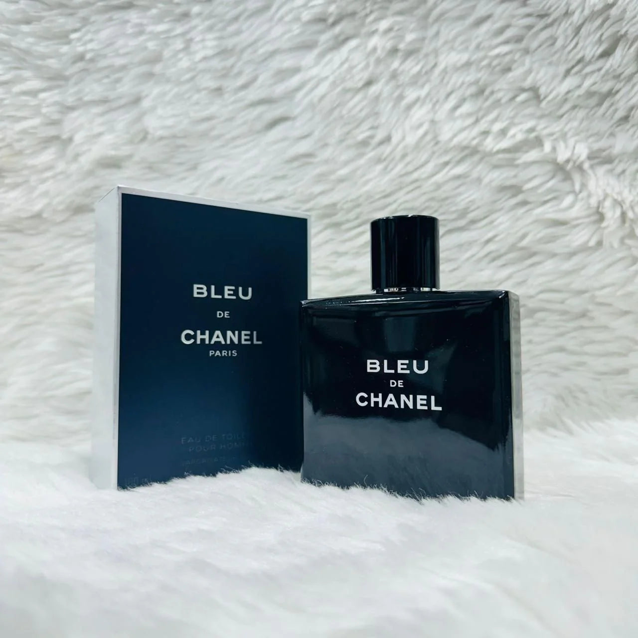 Chanel's popular men's fragrance, Bleu de Chanel.