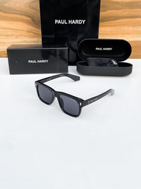 Paul Hardy black rectangle sunglasses.