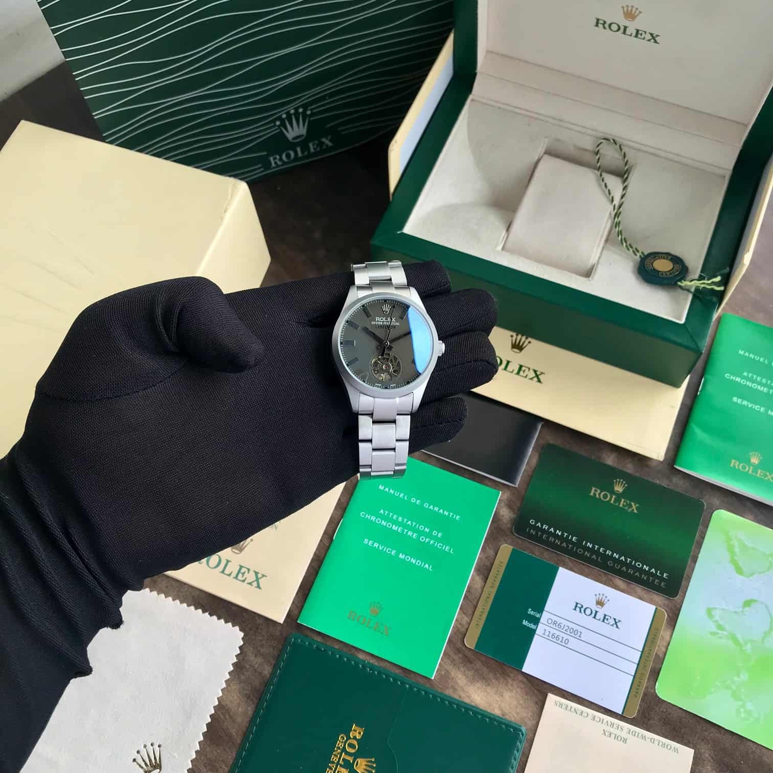 ROLEX Label Noir Milgauss OYSTER PERPETUR