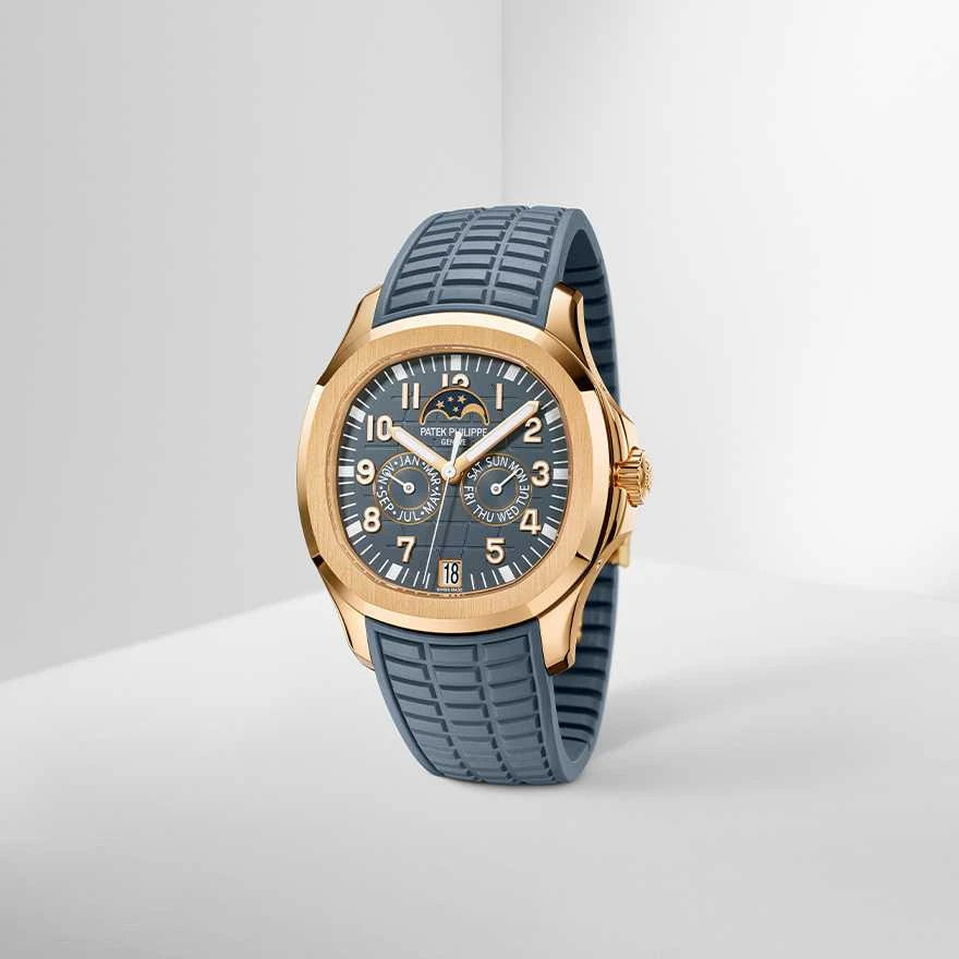 Patek Philippe Aquanaut Luce Annual Calendar Rose Gold Blue Grey Dial Ref. 5261R-001