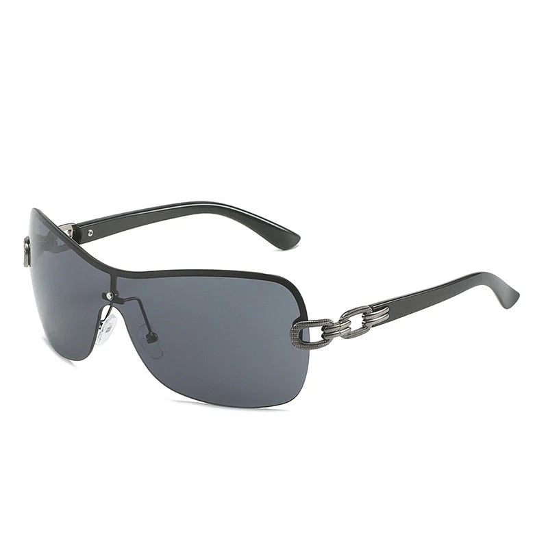 DIOR vintage Christian Hit 2 rimless sunglasses.