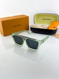 Louis Vuitton 1.1 Evidence sunglasses in a green color variant.